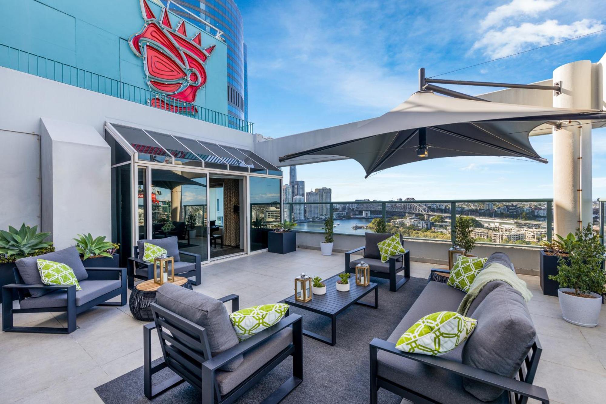 Stamford Plaza Brisbane Ξενοδοχείο Εξωτερικό φωτογραφία The rooftop bar at the Hotel